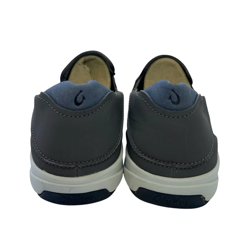 OluKai Lae'ahi Slip On Shoes Mens Size 14 Breathable Mesh PU Footbed Gray - Picture 3 of 7